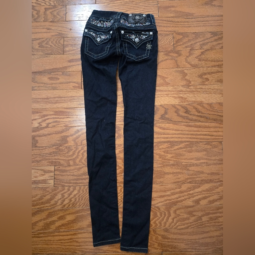 Women’s Miss Me Skinny Jeans with Contrast Stitching - Picture 2 of 6